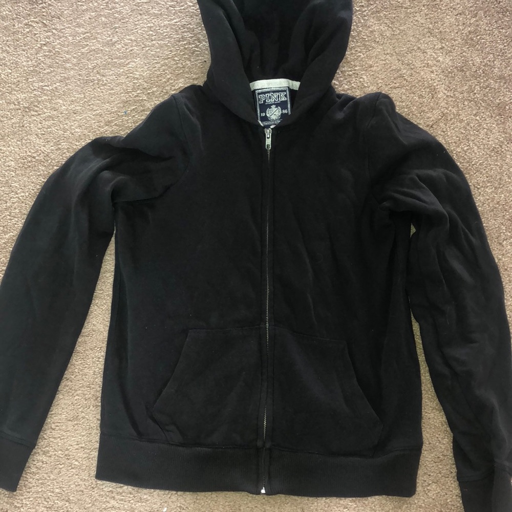 Pink Victoria secret zip up - Picture 2 of 2